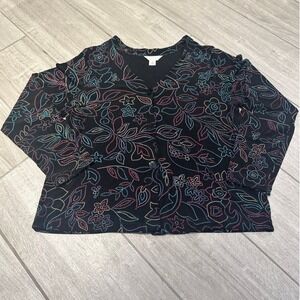 CJ Banks Long Sleeve X Cardigan‎ Top